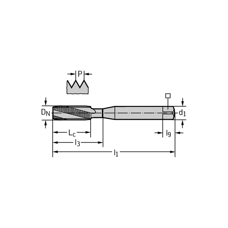 Walter 204105-M4 Machos de roscar a máquina HSS-E