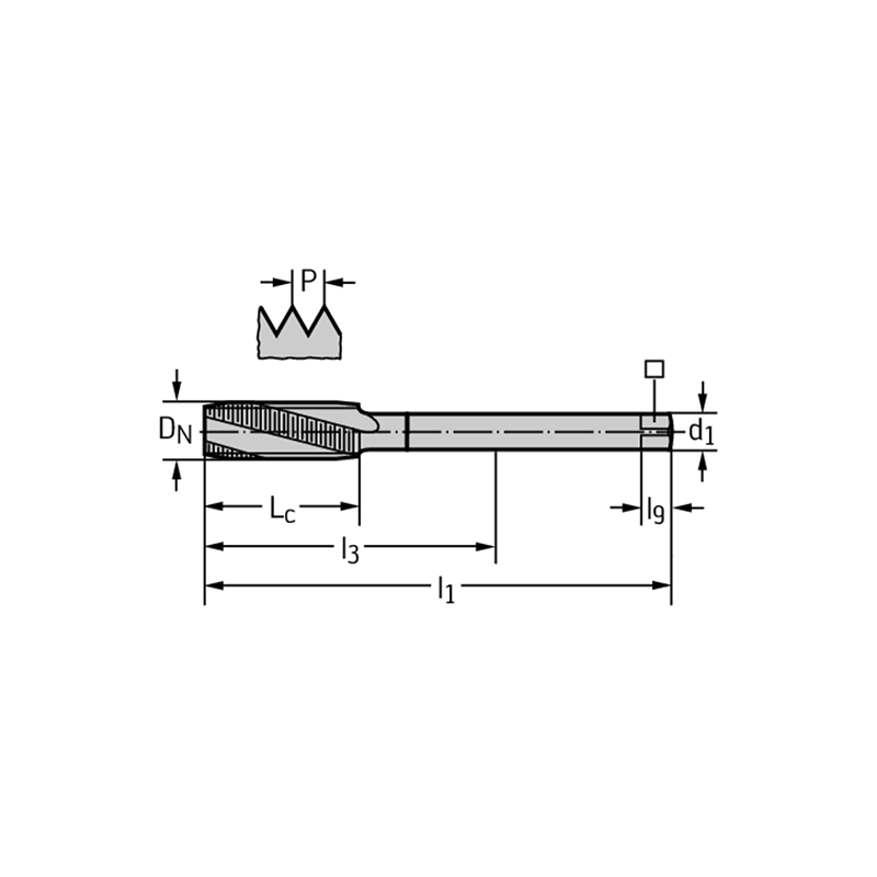 Walter 2046006-M16 Machos de roscar a máquina HSS-E