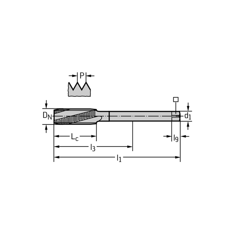 Walter 20461-M6 Machos de roscar a máquina HSS-E