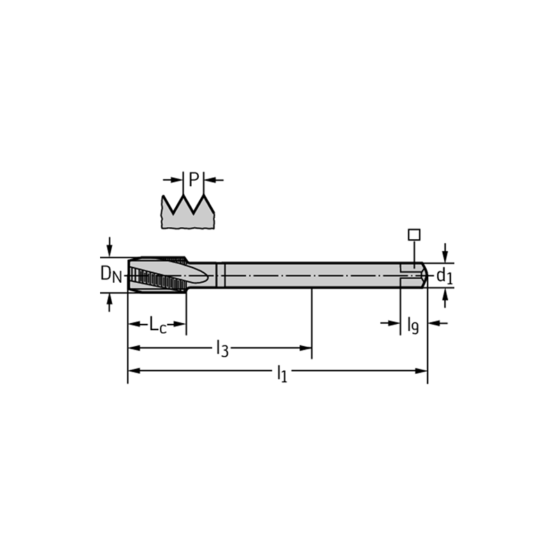 Walter 20466-M16 Machos de roscar a máquina HSS-E-PM