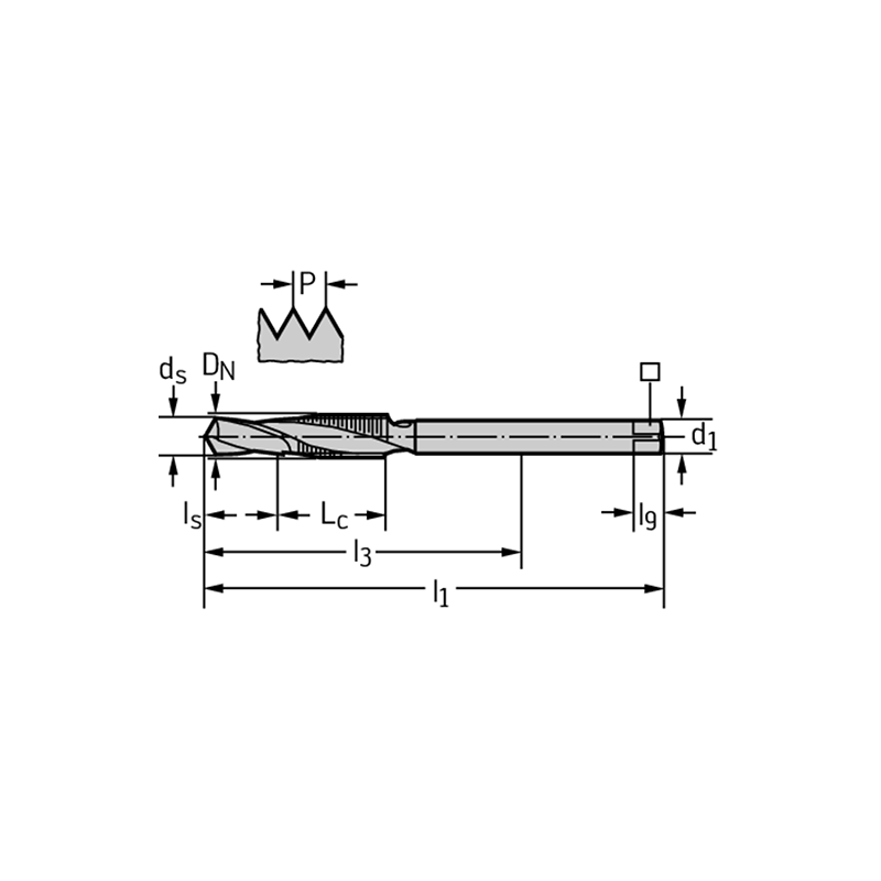 Walter 20467-M12 Machos de roscar a máquina HSS-E