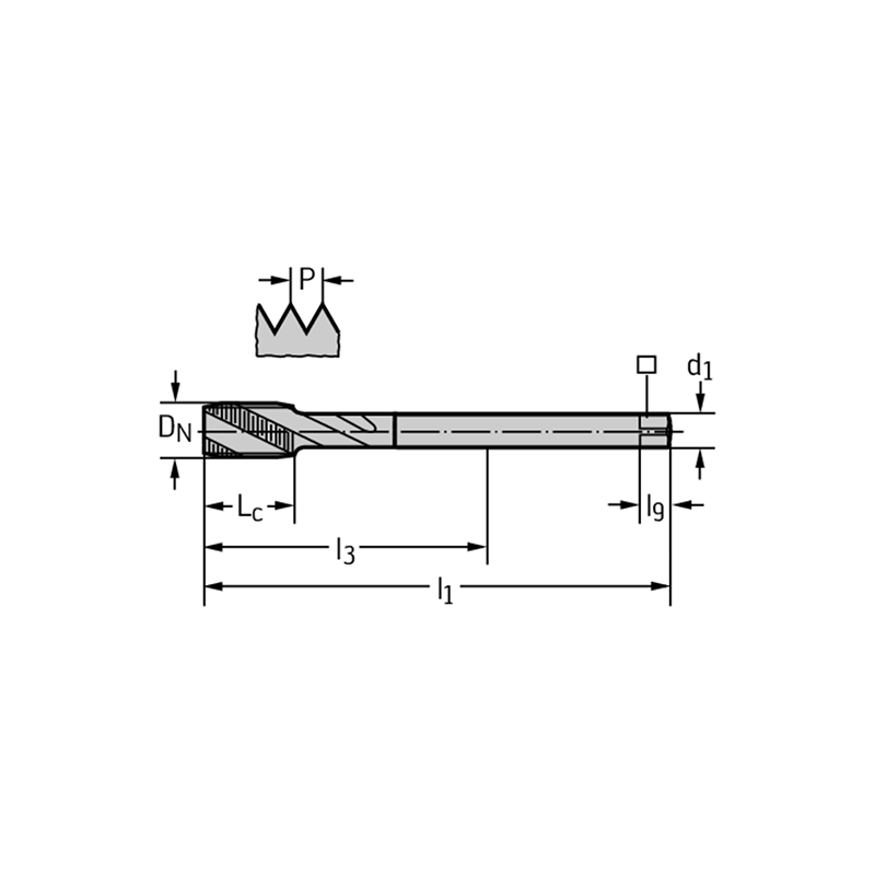 Walter 2056315-M14 Machos de roscar a máquina HSS-E