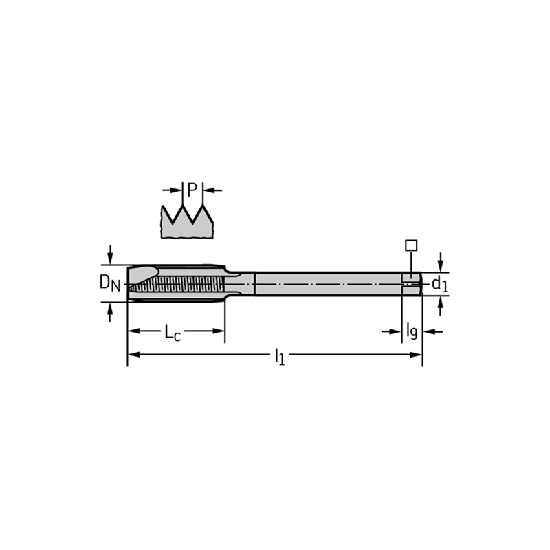Walter 21266106-M10X1.25 Machos de roscar a máquina HSS-E-PM