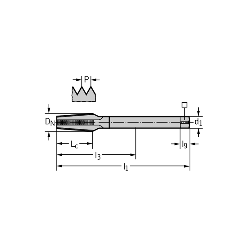 Walter 24167-RC1/8 Machos de roscar a máquina HSS-E