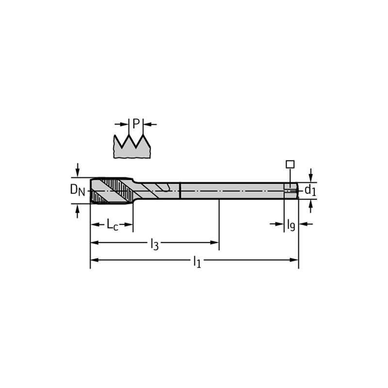 Walter 7456770-G1/4 Machos de roscar a máquina HSS-E