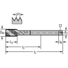 Walter 7456770-G1/4 Machos de roscar a máquina HSS-E