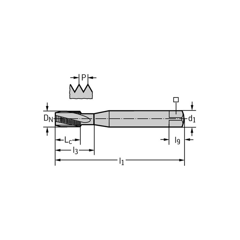 Walter 80410-M10 Machos de Máquina Metal Duro