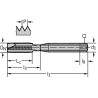 Walter 8121006-M8X1 Machos de Máquina Metal Duro