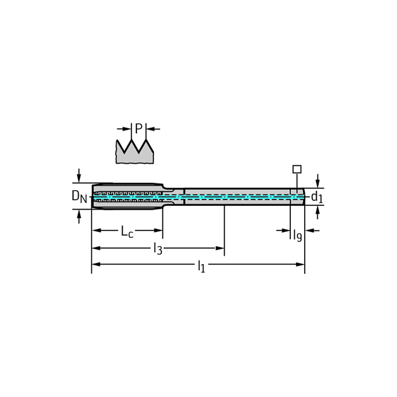 Walter 8136310-M12X1.25 Machos de Máquina Metal Duro