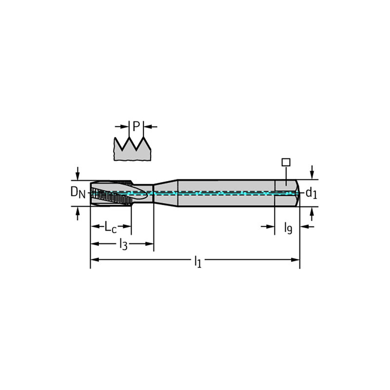 Walter 8141056-M10X1 Machos de Máquina Metal Duro