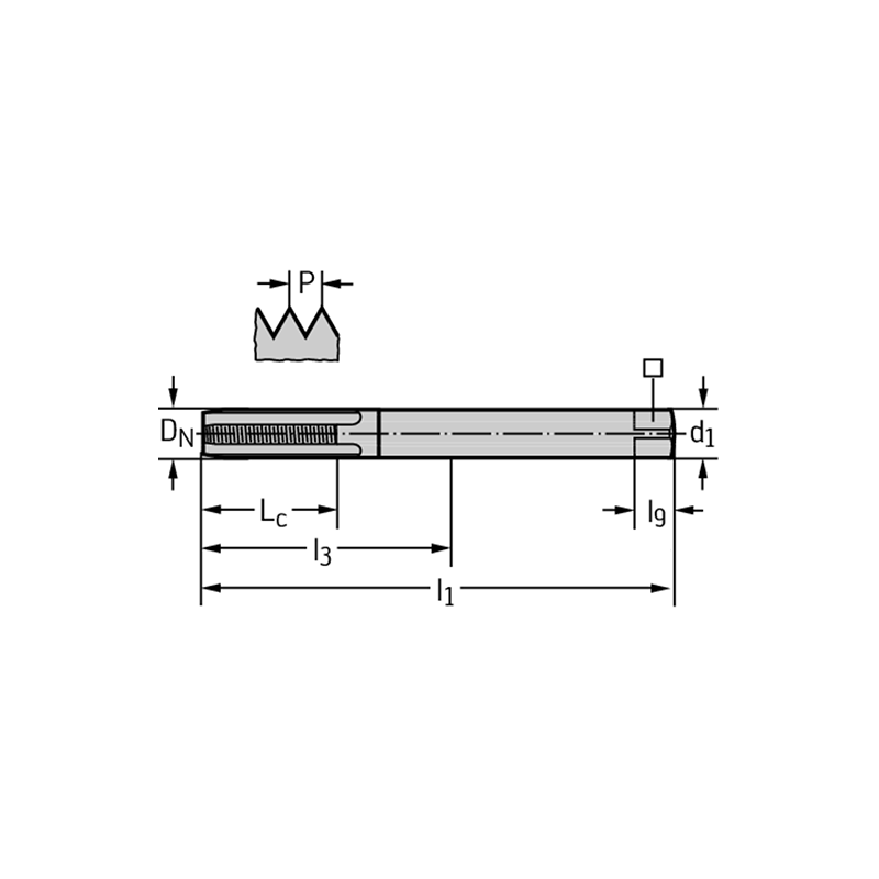 Walter 8231106-UNC5/16 Machos de Máquina Metal Duro
