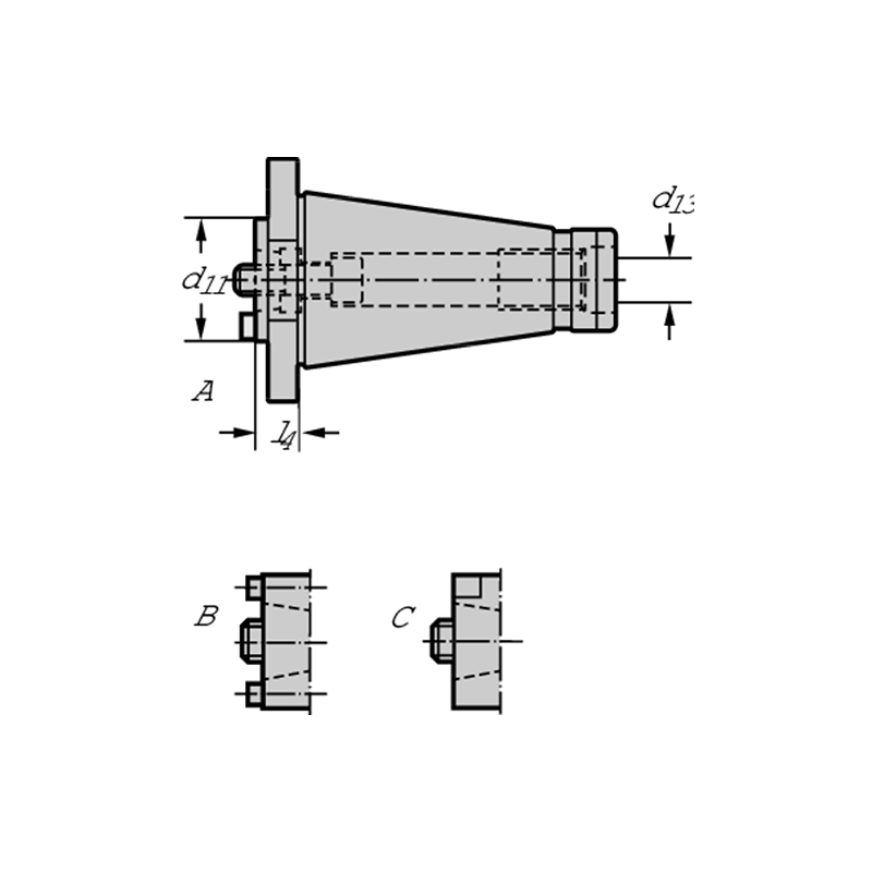 Walter A100M.1.50.020.50 Cono base DIN 2080