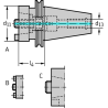 Walter A100M.3.50.035.63 Cono base ANSI ASME B5.50