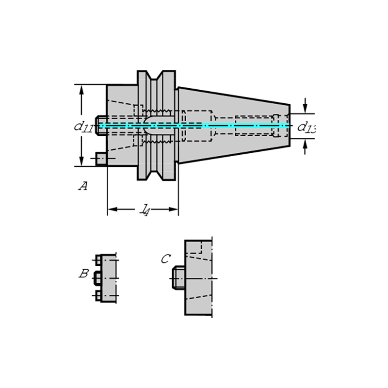 Walter A100M.4.40.030.25 Cono base MAS-BT JIS B 6339