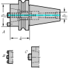 Walter A100M.4.40.030.25 Cono base MAS-BT JIS B 6339