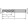 Walter A1114-10 Brocas de centrado CN HSS 120°