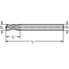 Walter A1114S-6 Brocas de centrado CN HSS 120°