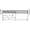 Walter A1148-1 Brocas helicoidales HSS-E, extracortas