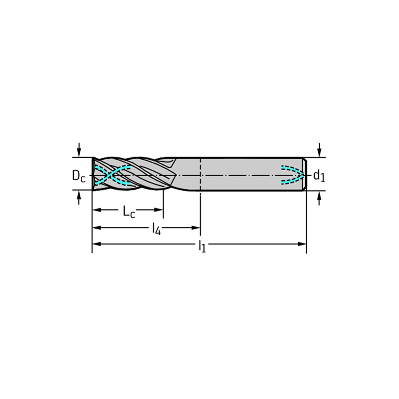 Walter A1148-NO36 Brocas helicoidales HSS-E, extracortas