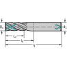 Walter A1148-NO36 Brocas helicoidales HSS-E, extracortas