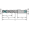Walter A1154TFT-4.3 Brocas helicoidales HSS-E, extracortas