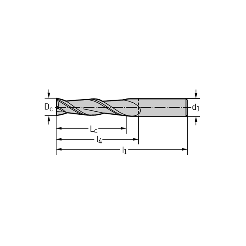 Walter A1163-2.7 Brocas helicoidales MDI