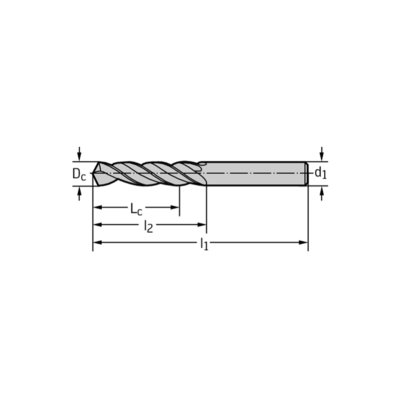 Walter A1211-0.25 Brocas helicoidales HSS