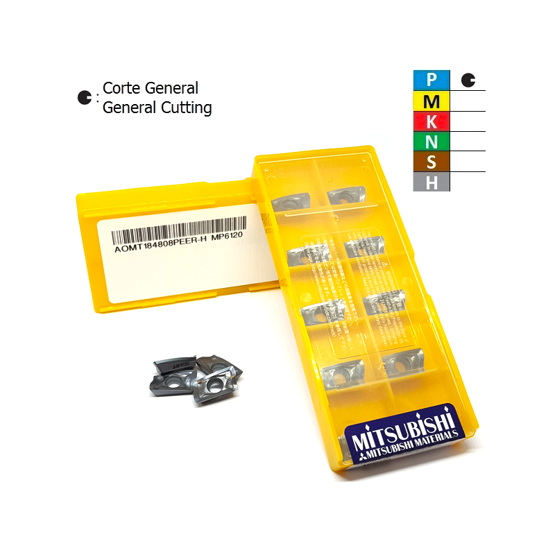 Mitsubishi AOMT184808PEER-H MP6120 Placa de Fresar Mitsubishi AOMT184808PEER-H MP6120 Placa de Fresar