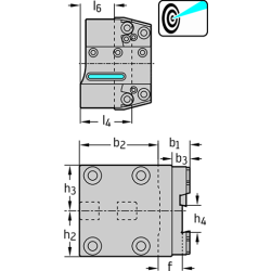 Walter A1254TFT-3.2 Brocas para orificios profundos HSS-E