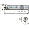 Walter A12M-SDQCL07-R Barra de mandrinar: fijación por tornillo A...