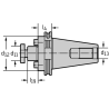 Walter A155.S50.100.22 Adaptador DIN69871-A