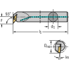 Walter A16R-SVUBR11-R Barra de mandrinar: fijación por tornillo A...