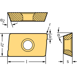 Walter A16T-SDUCL2-X Barra de mandrinar: fijación por tornillo A...-SDUC...-X