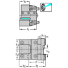 Walter A2110-BT45-26L-080-P Fijación BMT: lamas de tronzado A2110-BT...-P