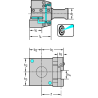 Walter A2110-V30-32L-084-P Fijación VDI: lamas de tronzado DIN 69880 A2110-V...-P