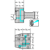 Walter A2111-V40-32L-045-P Fijación VDI: lamas de tronzado DIN 69880 A2111-V...-P