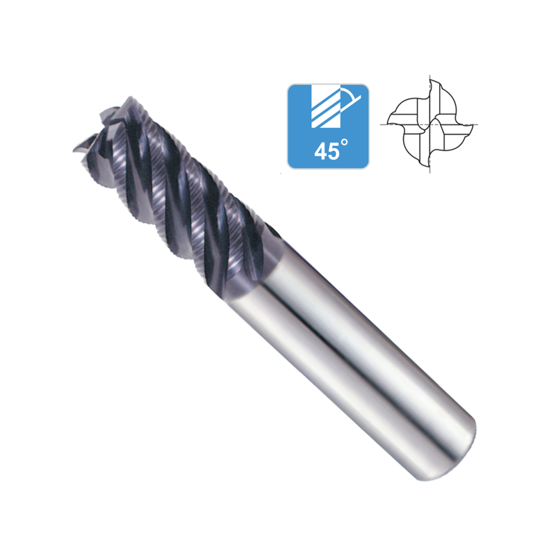 Fresa Metal Duro 4 Cortes Desbaste Fino Recubrimiento TiCN 56HRC Fresa Metal Duro 4 Cortes Desbaste Fino Recubrimiento TiCN 56HRC