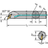 Walter A25T-SVQBR11 Barra de mandrinar: fijación por tornillo A...