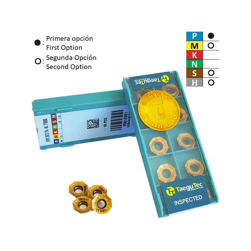 Taegutec OFMT05T3 TN-ML TT9080 Placa de Fresar Taegutec OFMT05T3 TN-ML TT9080 Placa de Fresar