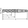 Walter A4611-32 Brocas helicoidales HSS con MK, extralargas