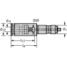 Walter AB735-ER32-R090-037 Inserto de cambio rápido sincrónico AB735-ER-R