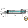 Walter AC001-C6-B22-210 Fijación Walter Capto TM  – con amortiguación de vibraciones AC001-C