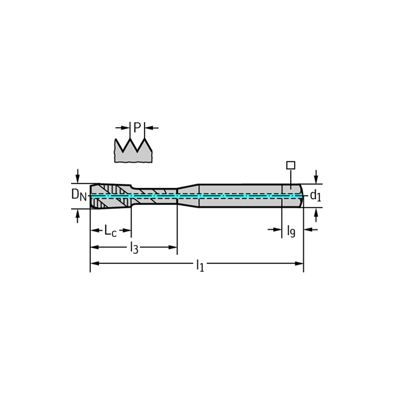Walter AEP2251312-UNC5/16 Machos de roscar a máquina HSS-E-PM
