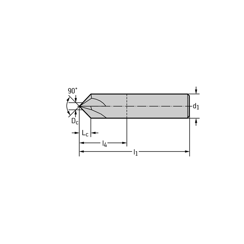 Walter AH3058318-1/2 Fresas de chaflanar MDI 90°