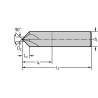 Walter AH3058318-1/2 Fresas de chaflanar MDI 90°