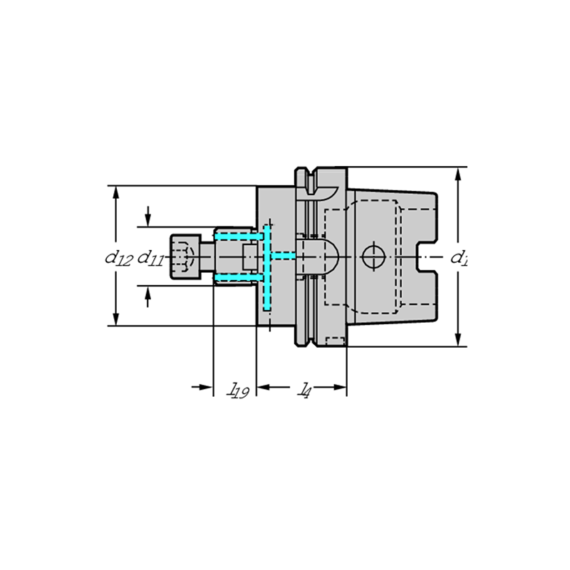 Walter AK155.7.063.060.40.HSK Adaptador DIN 69893-1 A AK155...HSK