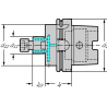 Walter AK155.7.063.060.40.HSK Adaptador DIN 69893-1 A AK155...HSK