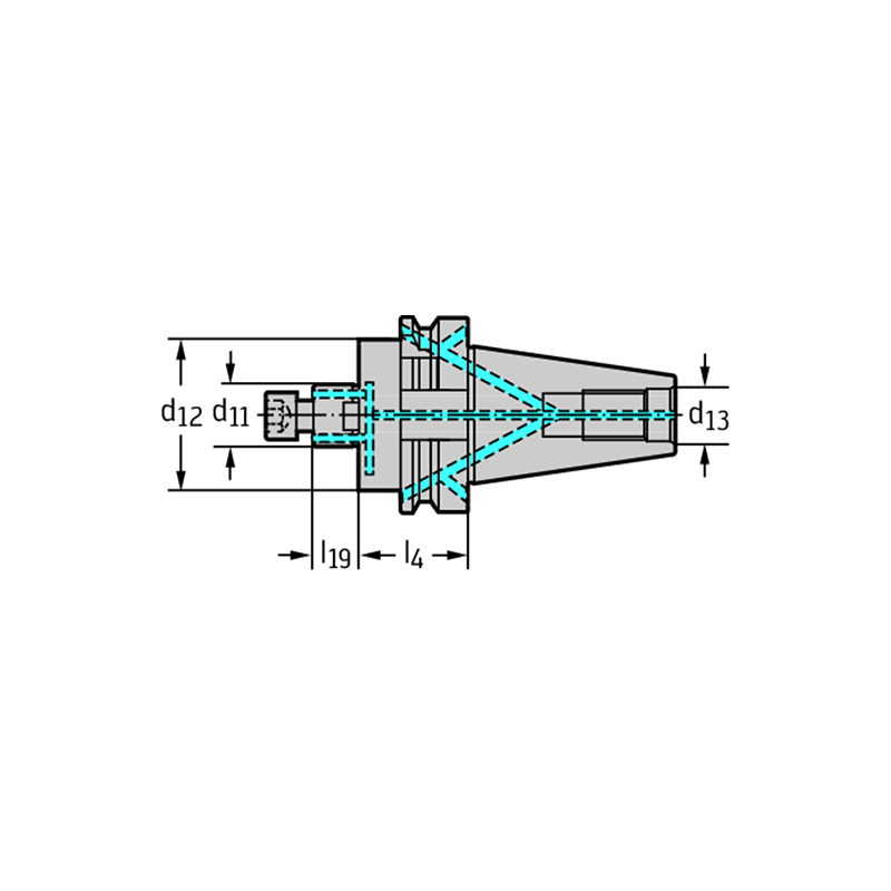 Walter AK155.BT40.035.22 Adaptador MAS-BT JIS B 6339