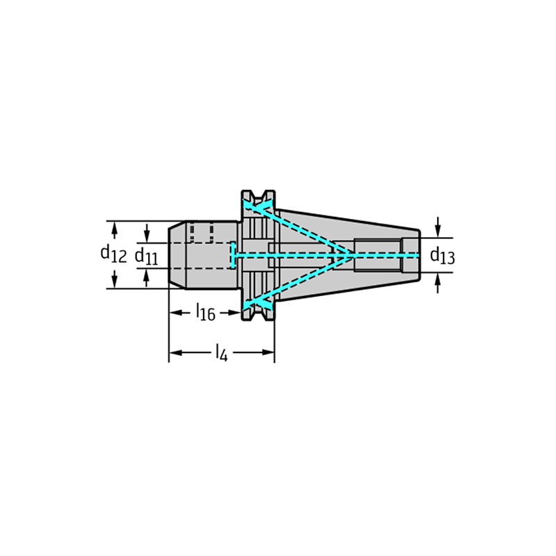 Walter AK170.S40.050.06 Fijación Weldon DIN 69871 AD/B