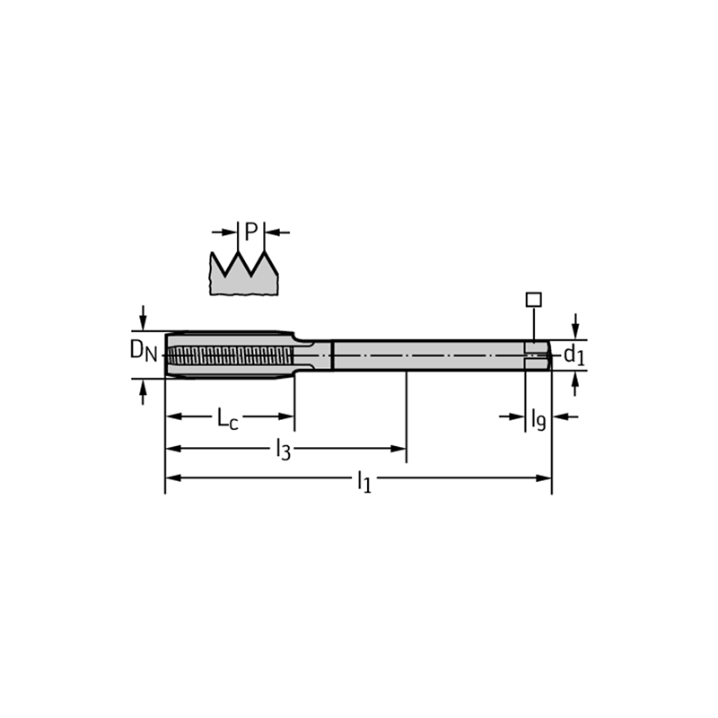 Walter AK2236407-UNC1/2 Machos de roscar a máquina HSS-E-PM